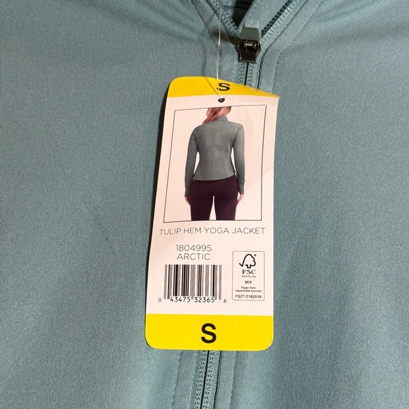 JOCKEY Womens Arctic Tulip Hem Yoga Full Zip Jacket Size Small NWT - Picture 4 of 6
